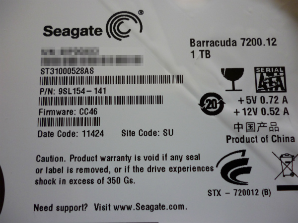 SeagateのST31000528AS